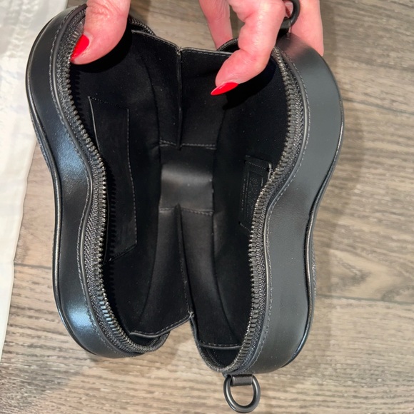 Coach Black Collection Coated Canvas Signature Heart Crossbody - Picture 2 of 8